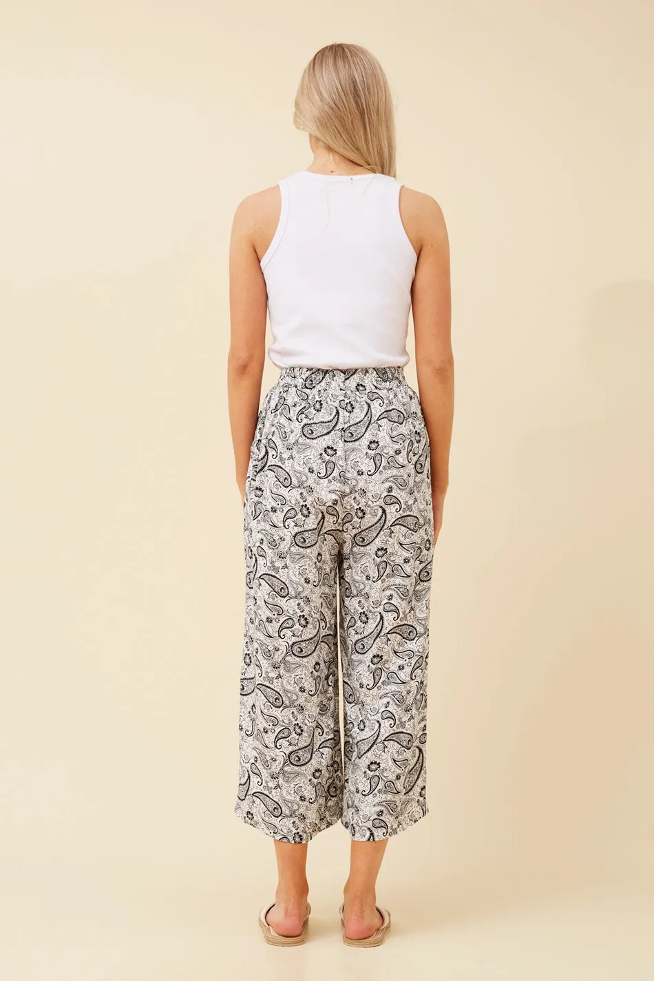 SUZE PAISLEY PRINT CULOTTES