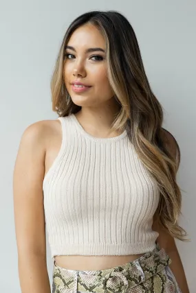 sweater crop tank
