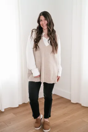 Tara Oversized Sweater Vest