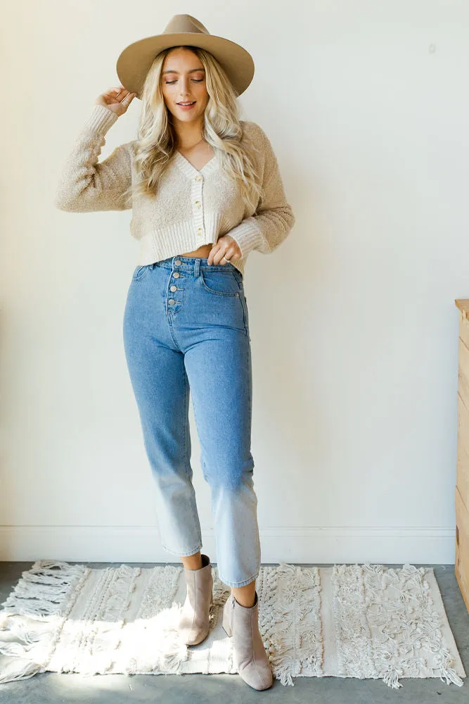 teddy crop sweater