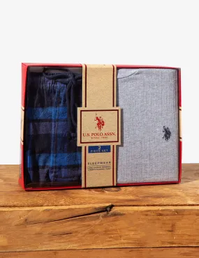 THERMAL TOP AND FLANNEL PANT SET