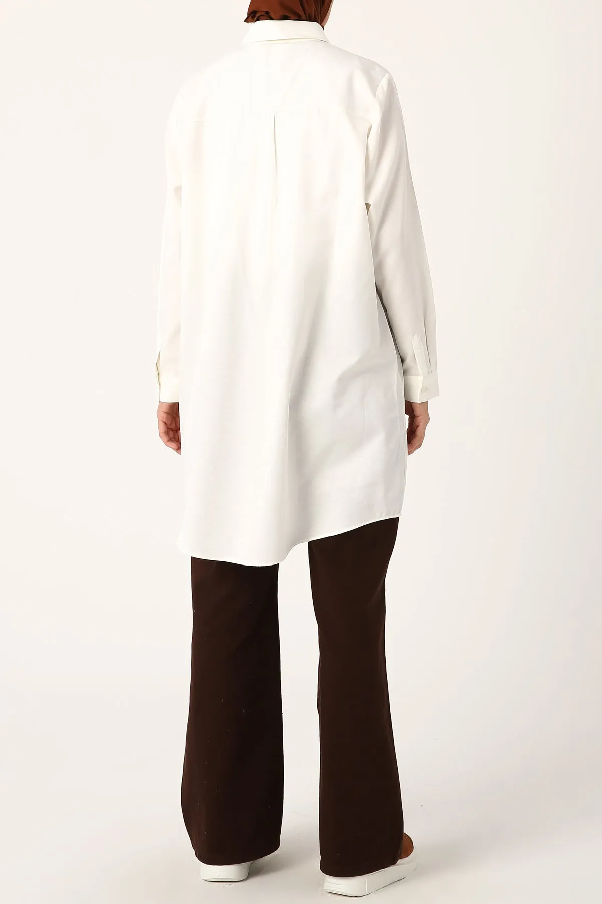 TLD Women Allday Ecru Plus Size Shirt Tunic - Chicago