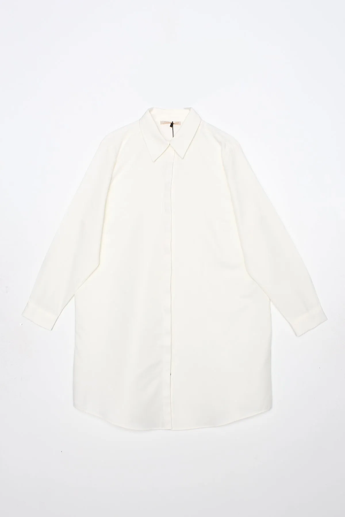 TLD Women Allday Ecru Plus Size Shirt Tunic - Chicago