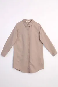 TLD Women Allday Mink Hidden Snap Shirt Tunic - Córdoba