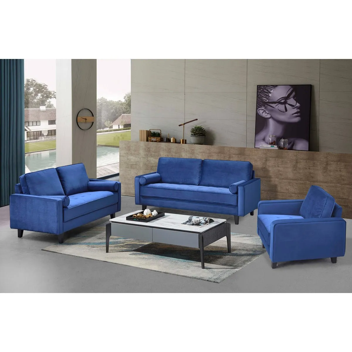 Toulouse Blue Collection Chair