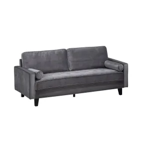 Toulouse Collection Sofa Charcoal Velvet