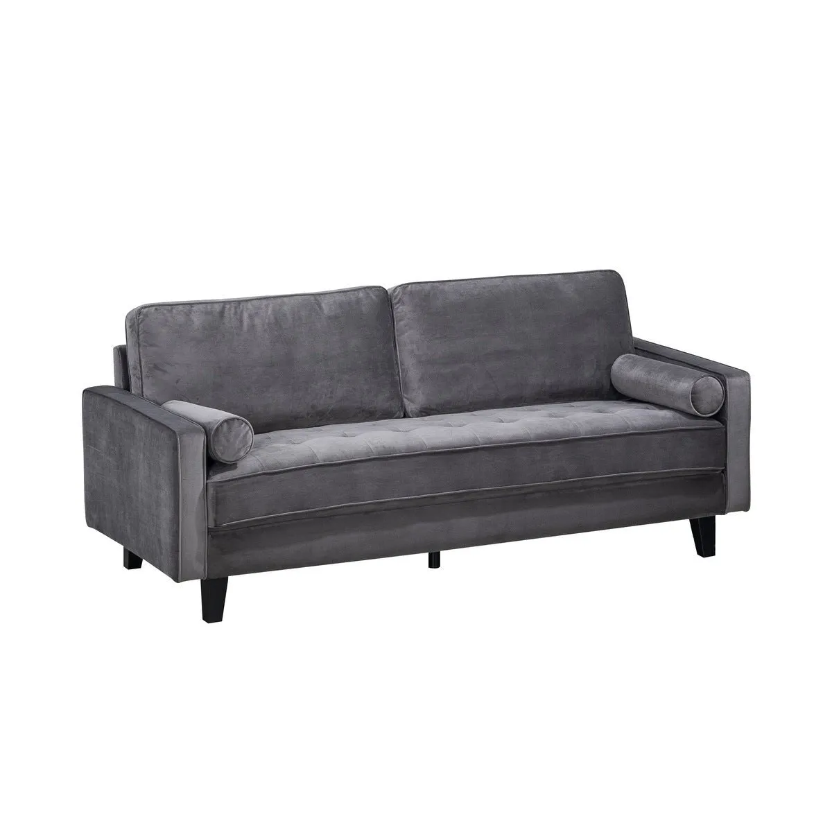 Toulouse Collection Sofa Charcoal Velvet