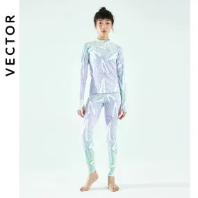 Ultra Soft Winter Quick-Dry Base Layer Microfiber Fleece Thermal Underwear for Women Long John Set Top Plus Pants