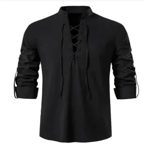 VIKING SHIRT with lacing