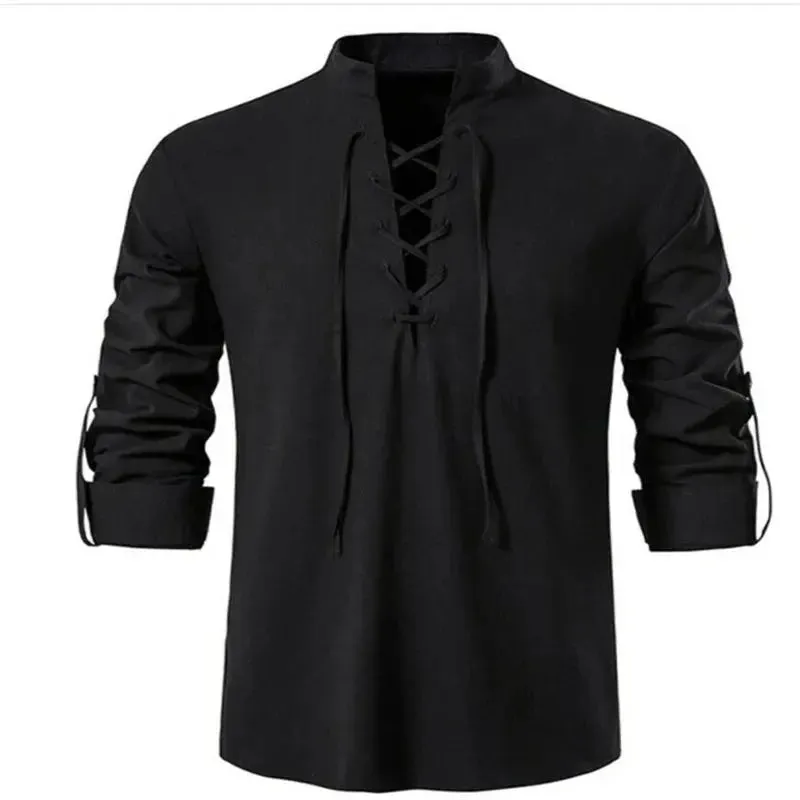 VIKING SHIRT with lacing