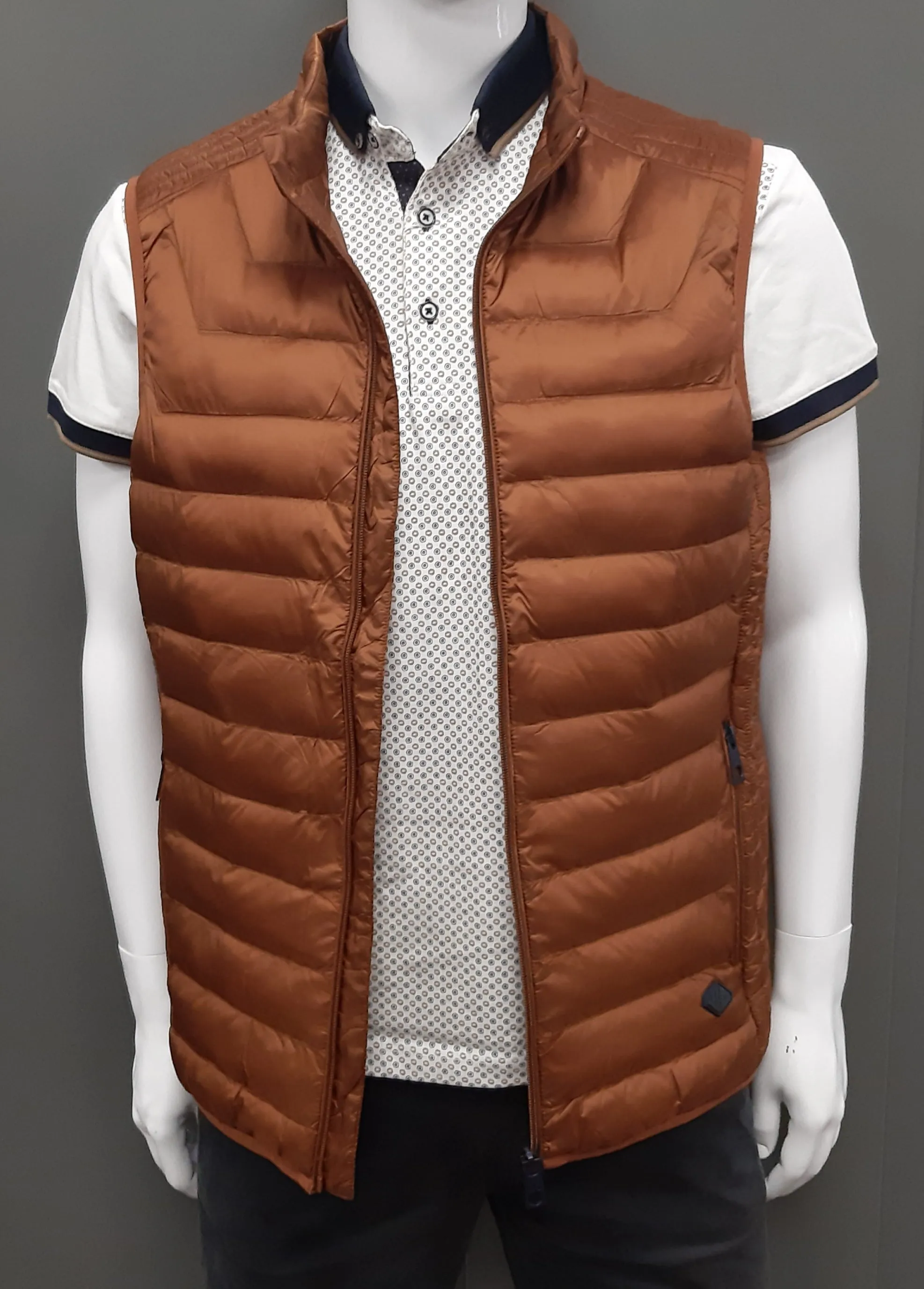 White Label Harding Quilted Gilet - Toffee