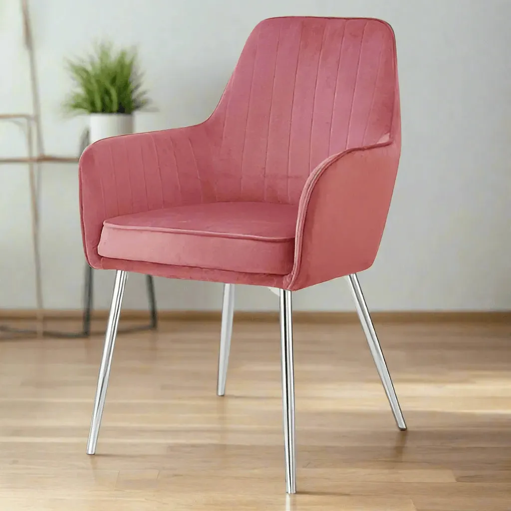 Wooden Twist Aureate Modern Cafe Dining Chair Metal Legs