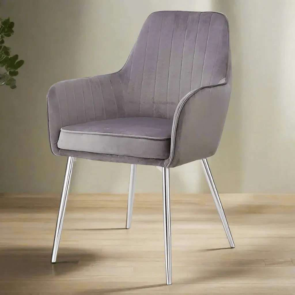 Wooden Twist Aureate Modern Cafe Dining Chair Metal Legs