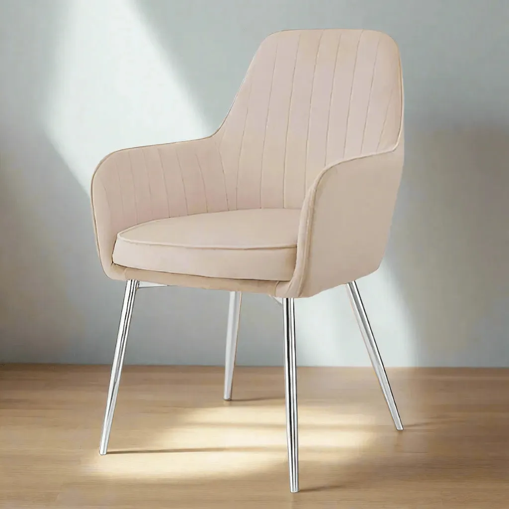 Wooden Twist Aureate Modern Cafe Dining Chair Metal Legs