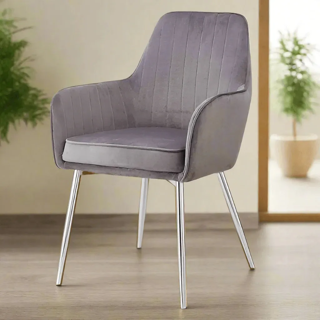 Wooden Twist Aureate Modern Cafe Dining Chair Metal Legs