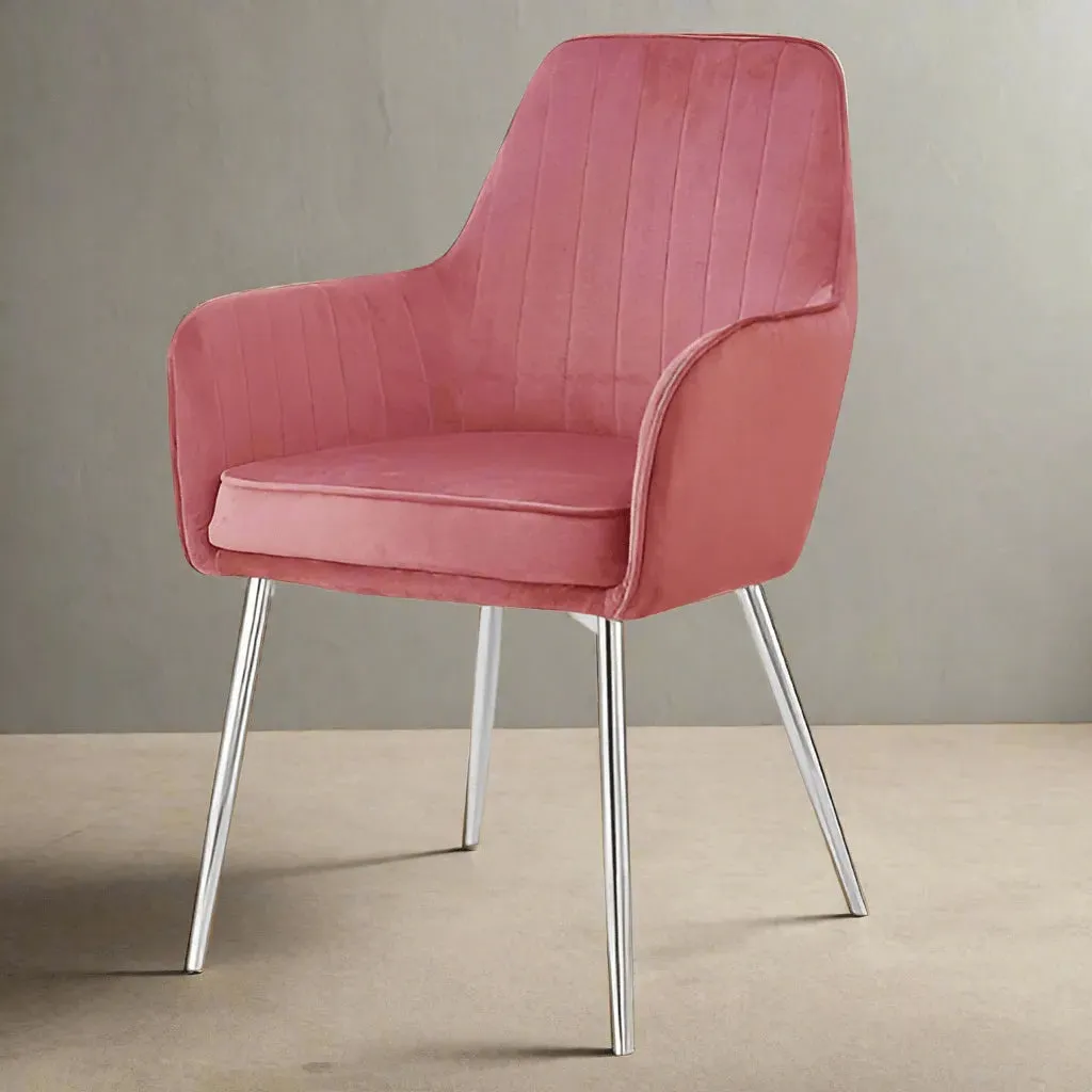 Wooden Twist Aureate Modern Cafe Dining Chair Metal Legs