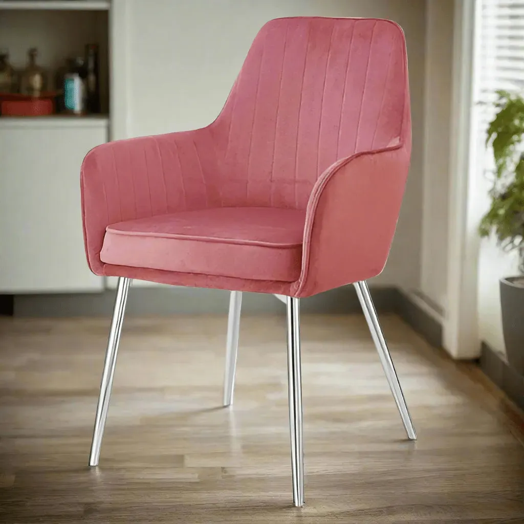 Wooden Twist Aureate Modern Cafe Dining Chair Metal Legs