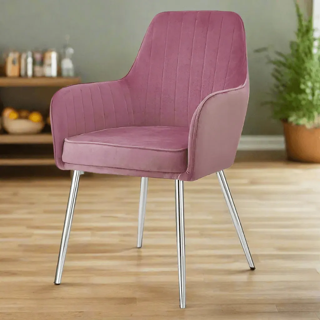 Wooden Twist Aureate Modern Cafe Dining Chair Metal Legs