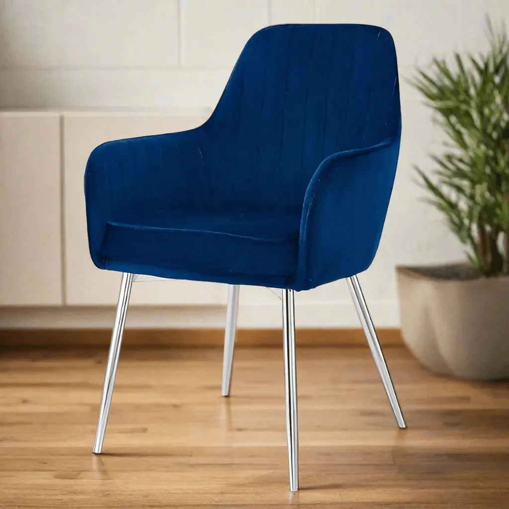 Wooden Twist Aureate Modern Cafe Dining Chair Metal Legs