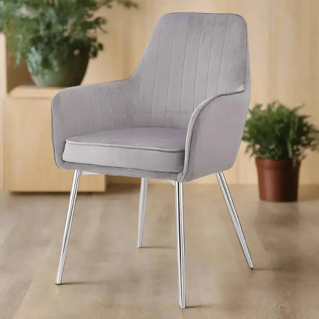 Wooden Twist Aureate Modern Cafe Dining Chair Metal Legs