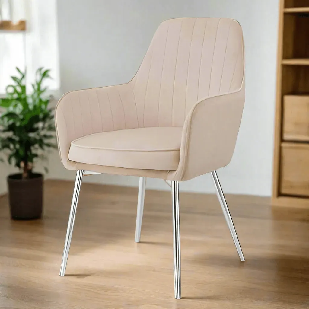 Wooden Twist Aureate Modern Cafe Dining Chair Metal Legs