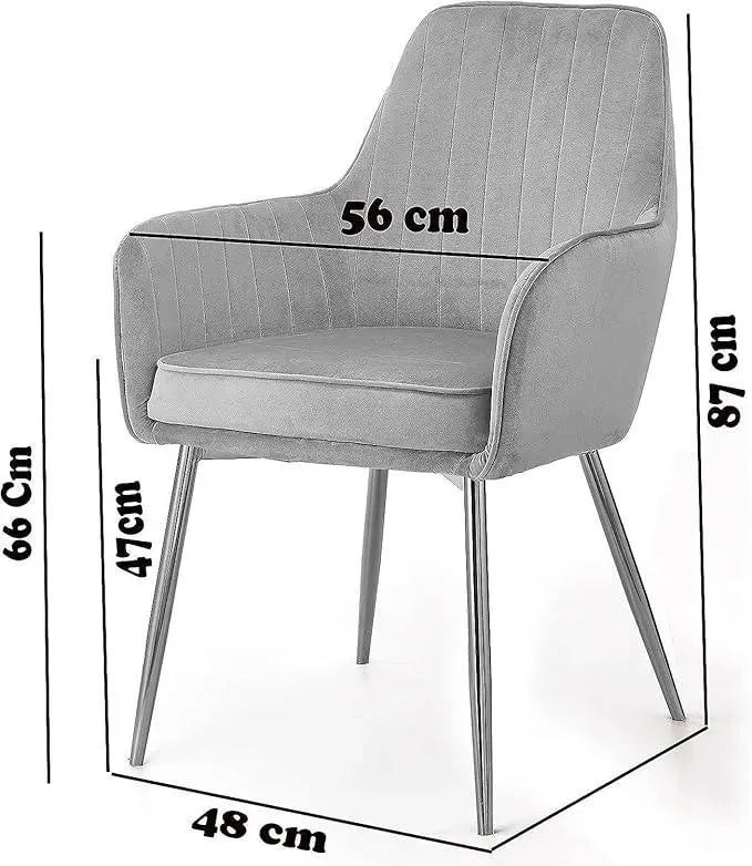 Wooden Twist Aureate Modern Cafe Dining Chair Metal Legs