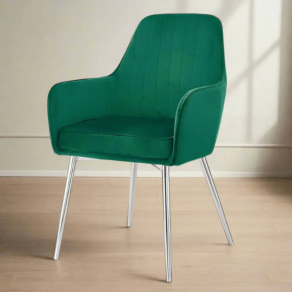 Wooden Twist Aureate Modern Cafe Dining Chair Metal Legs