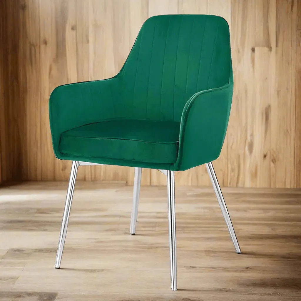 Wooden Twist Aureate Modern Cafe Dining Chair Metal Legs