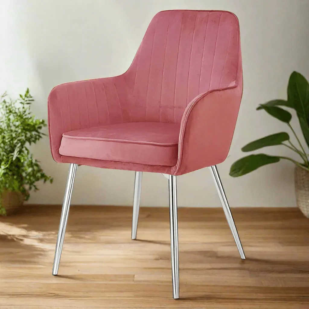 Wooden Twist Aureate Modern Cafe Dining Chair Metal Legs