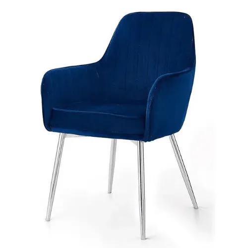 Wooden Twist Aureate Modern Cafe Dining Chair Metal Legs