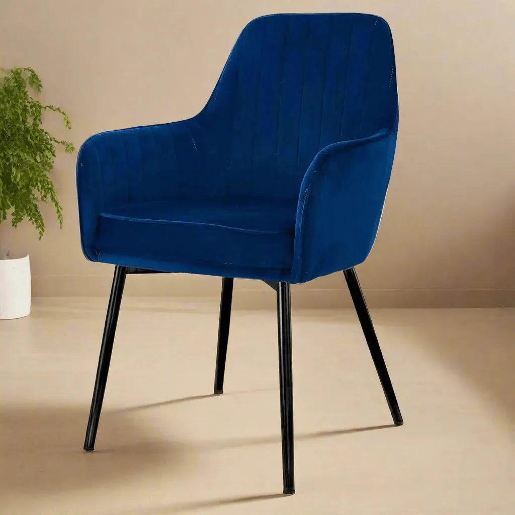 Wooden Twist Grievous Modern Cafe Dining Chair Metal Legs