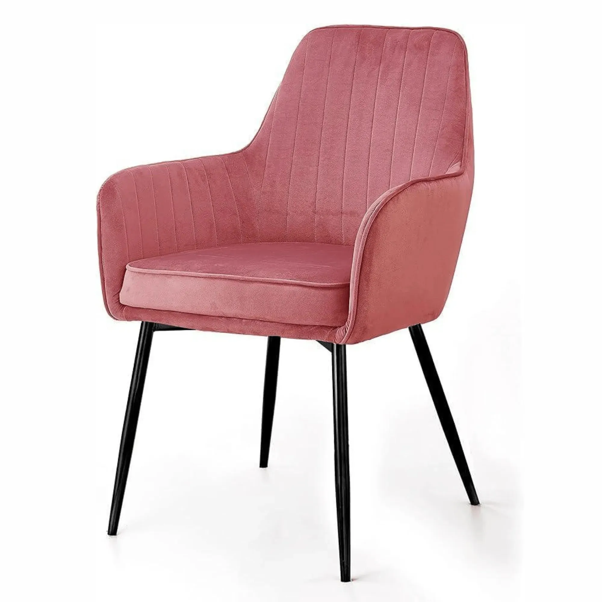 Wooden Twist Grievous Modern Cafe Dining Chair Metal Legs