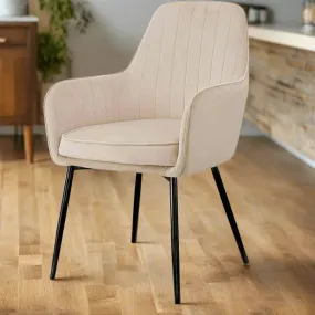 Wooden Twist Grievous Modern Cafe Dining Chair Metal Legs