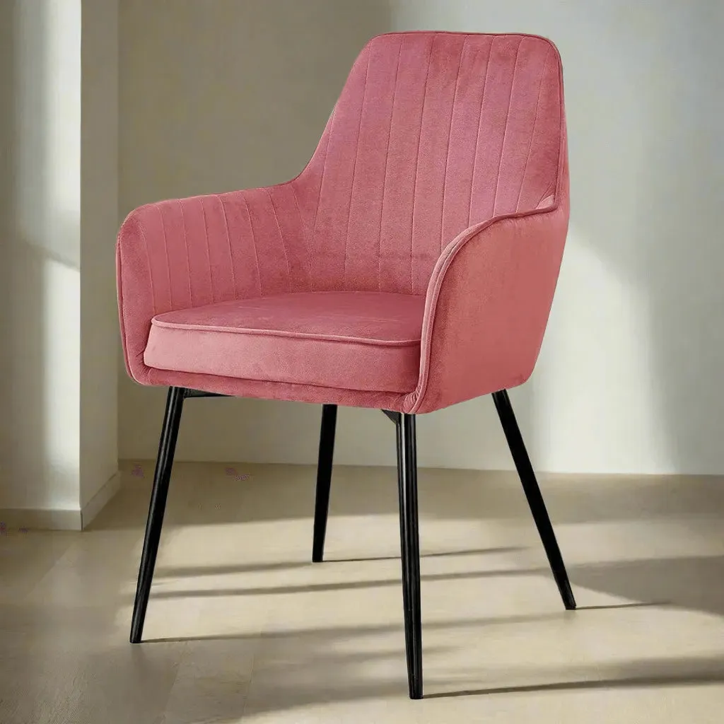 Wooden Twist Grievous Modern Cafe Dining Chair Metal Legs