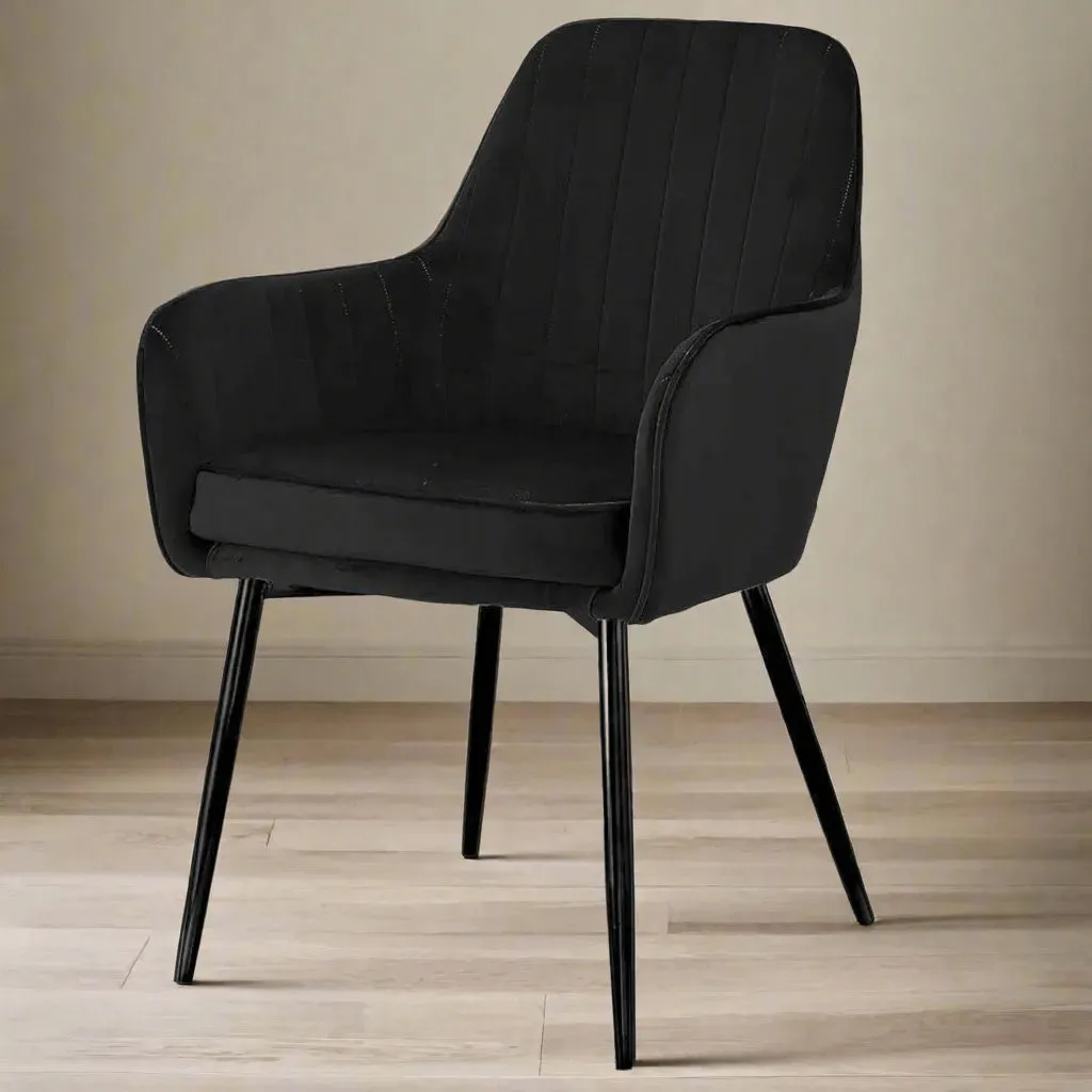 Wooden Twist Grievous Modern Cafe Dining Chair Metal Legs