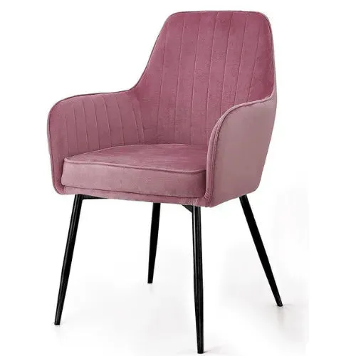 Wooden Twist Grievous Modern Cafe Dining Chair Metal Legs