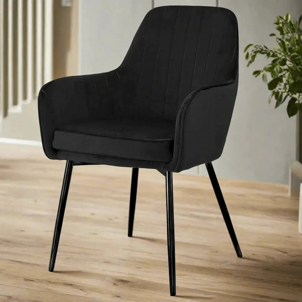 Wooden Twist Grievous Modern Cafe Dining Chair Metal Legs