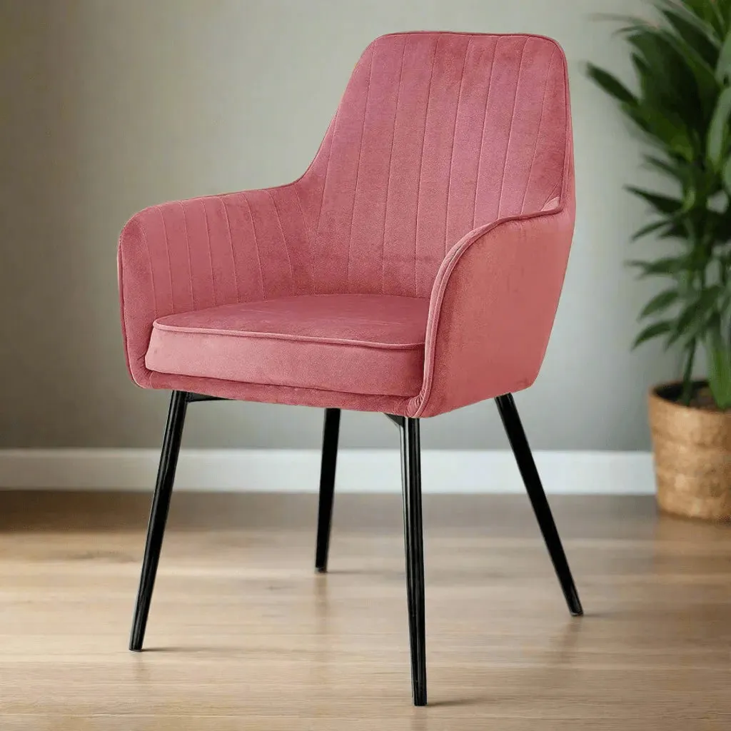 Wooden Twist Grievous Modern Cafe Dining Chair Metal Legs