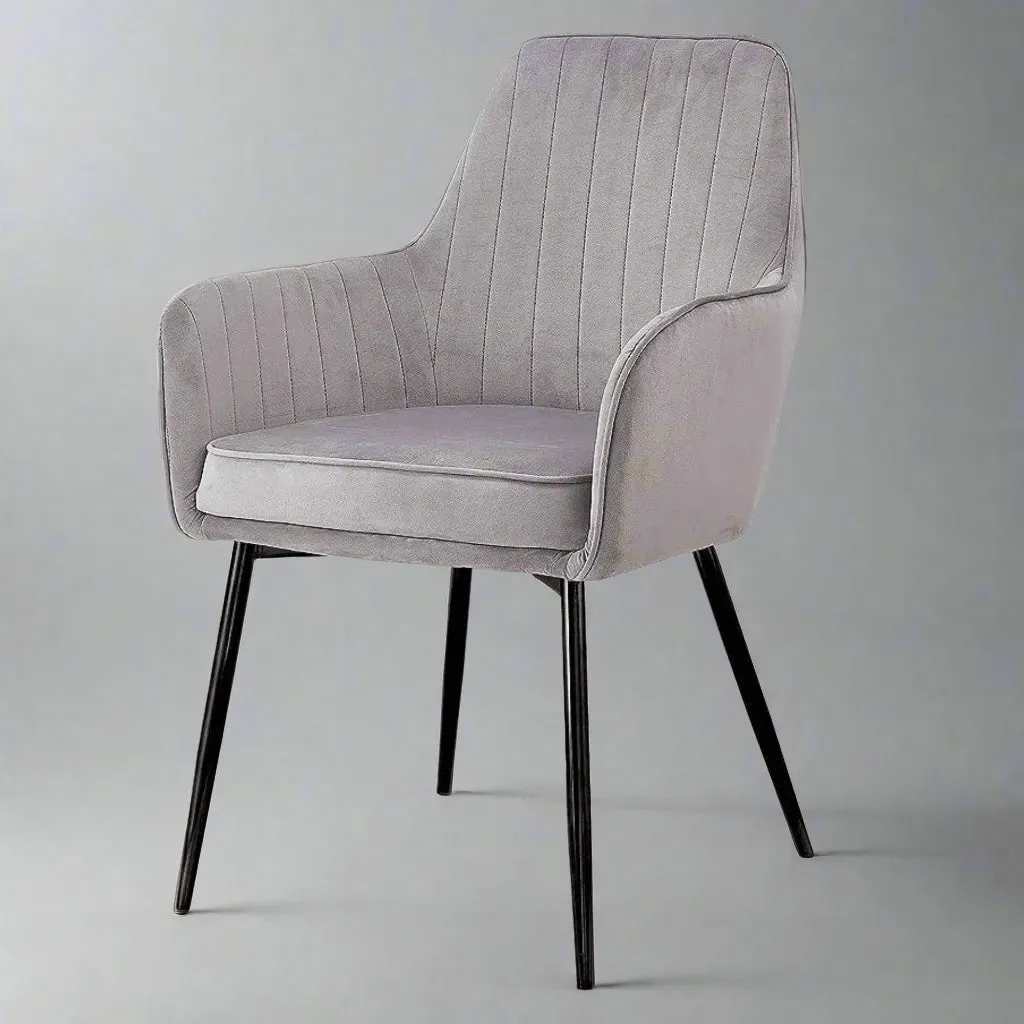 Wooden Twist Grievous Modern Cafe Dining Chair Metal Legs