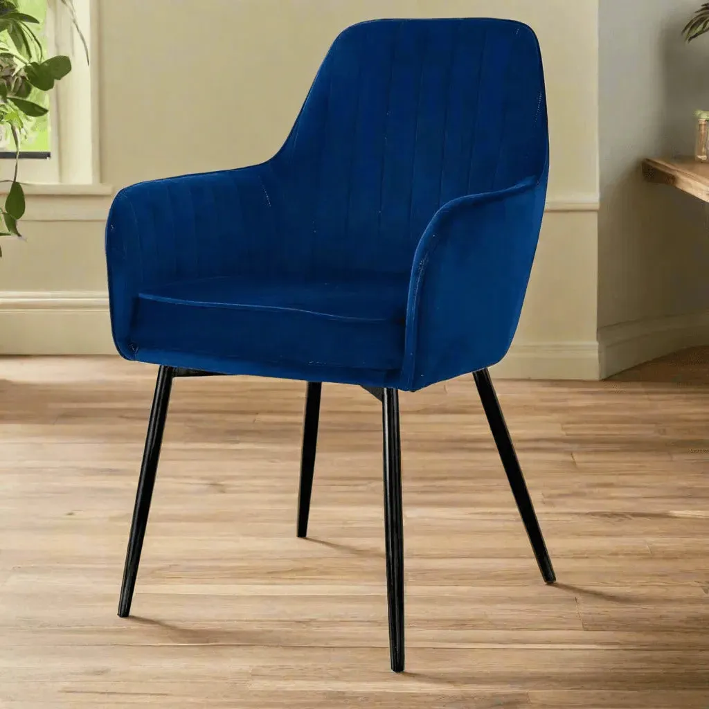 Wooden Twist Grievous Modern Cafe Dining Chair Metal Legs