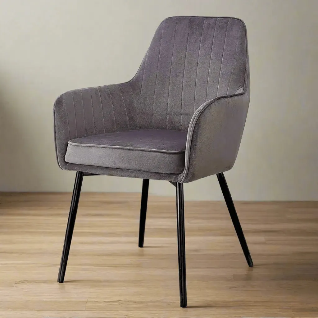 Wooden Twist Grievous Modern Cafe Dining Chair Metal Legs
