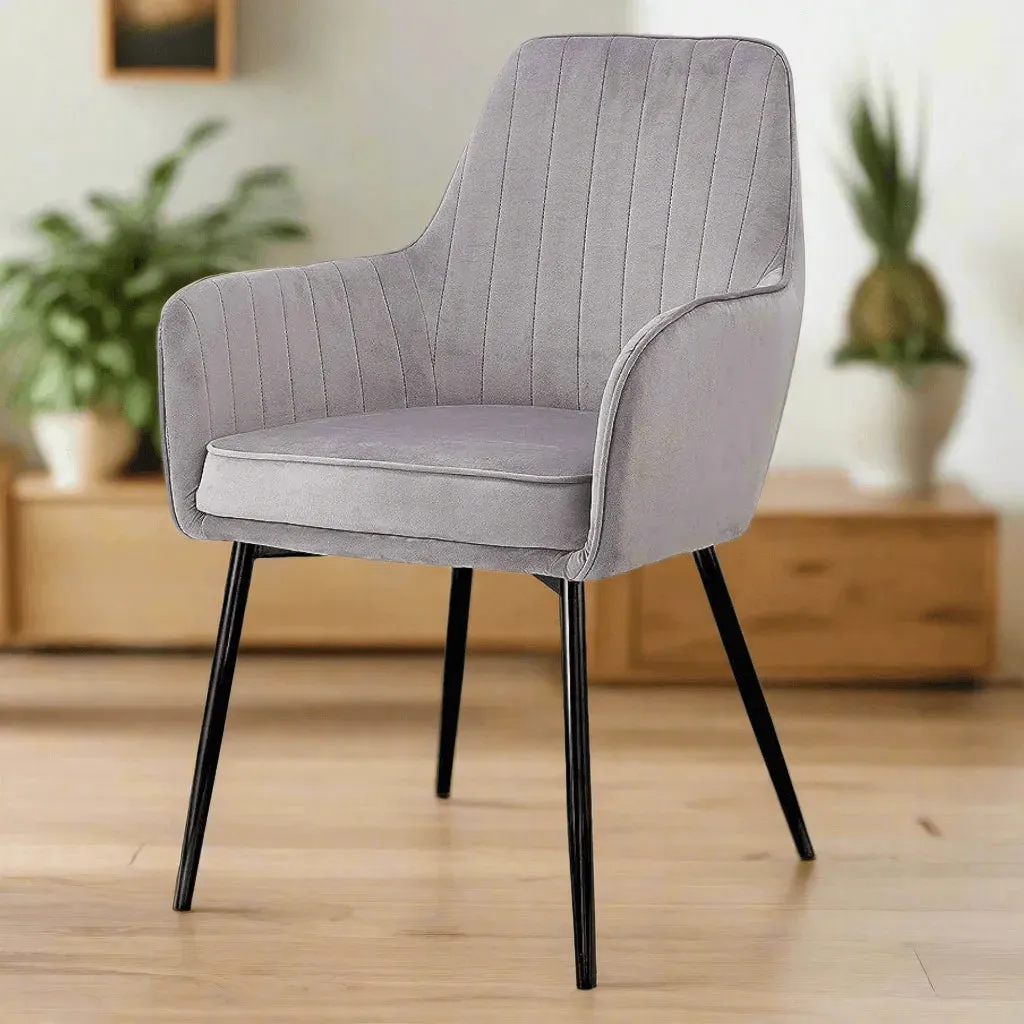 Wooden Twist Grievous Modern Cafe Dining Chair Metal Legs