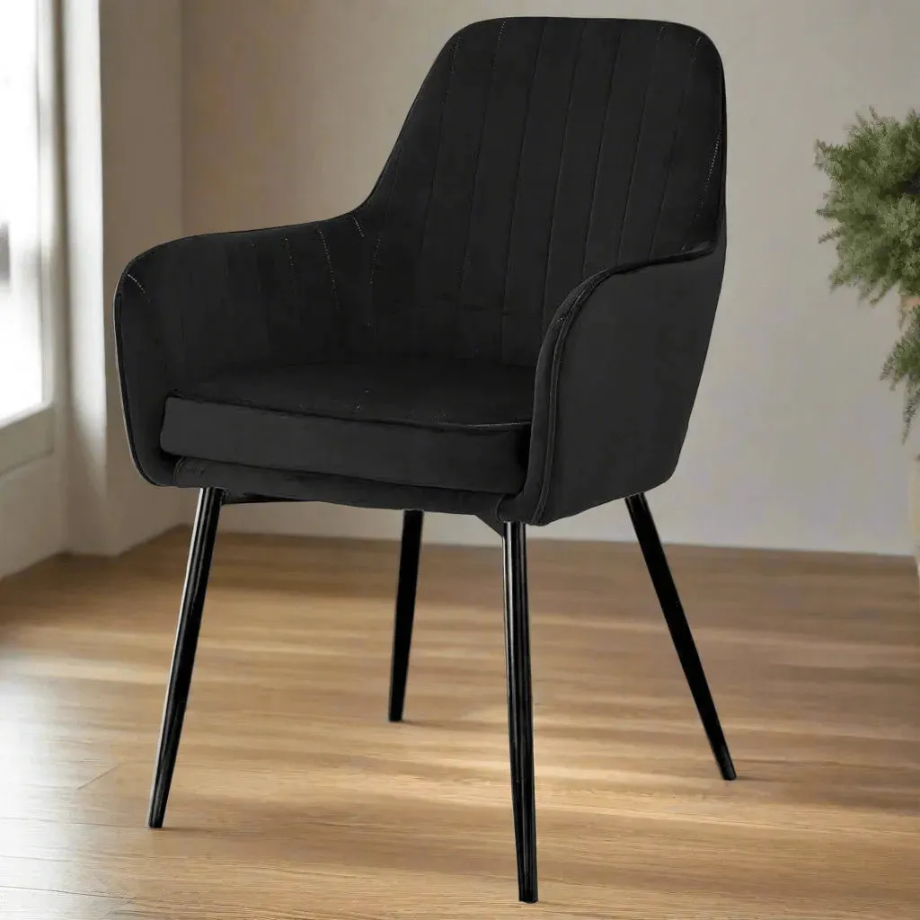 Wooden Twist Grievous Modern Cafe Dining Chair Metal Legs