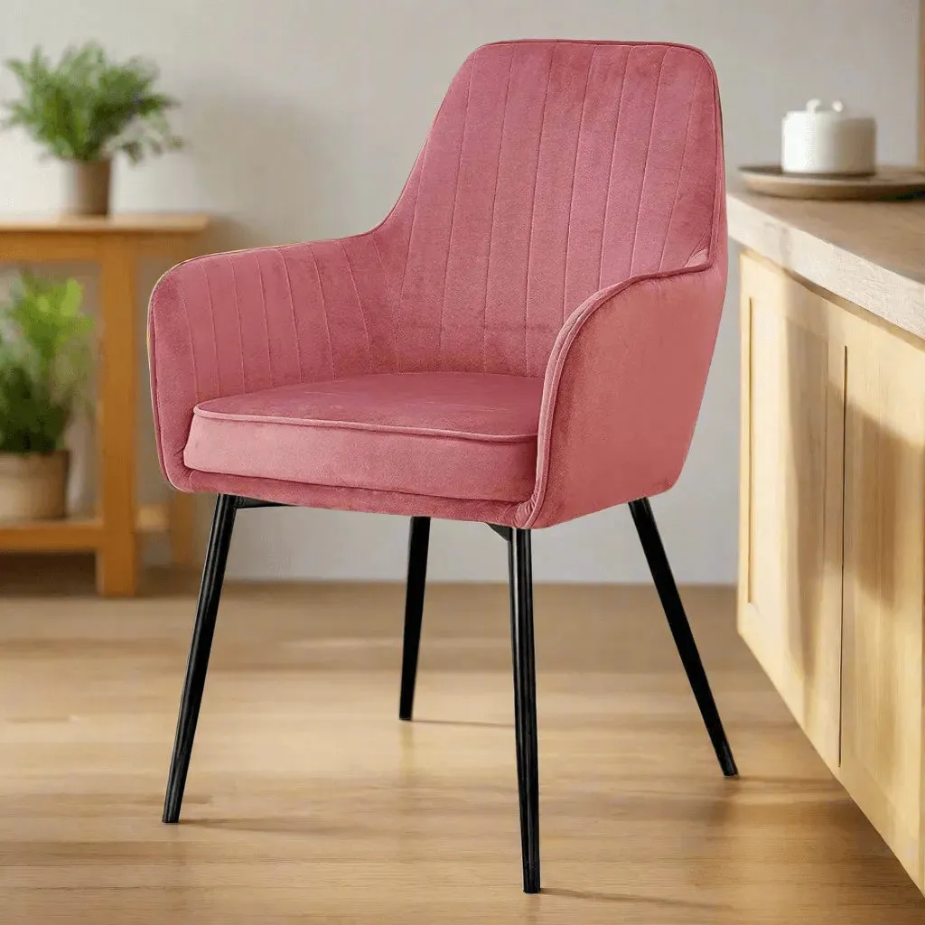 Wooden Twist Grievous Modern Cafe Dining Chair Metal Legs