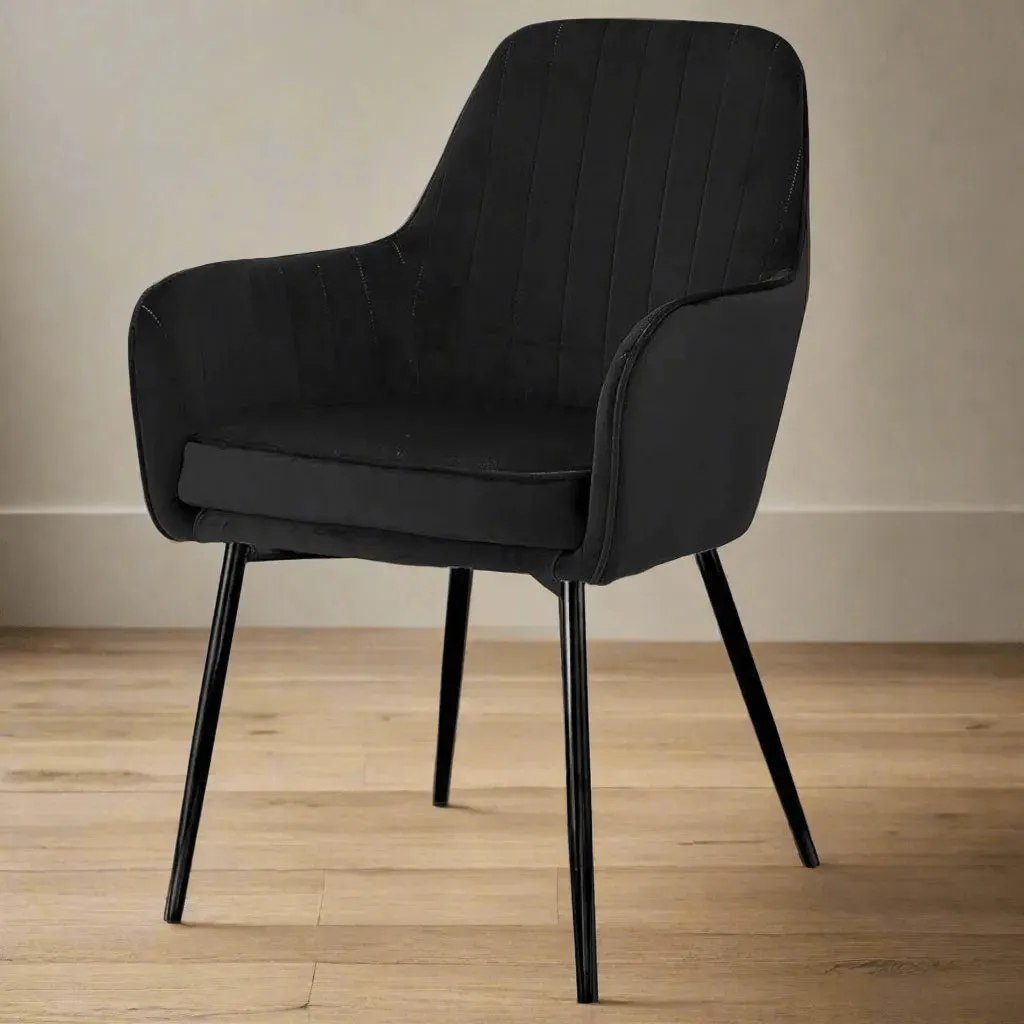Wooden Twist Grievous Modern Cafe Dining Chair Metal Legs