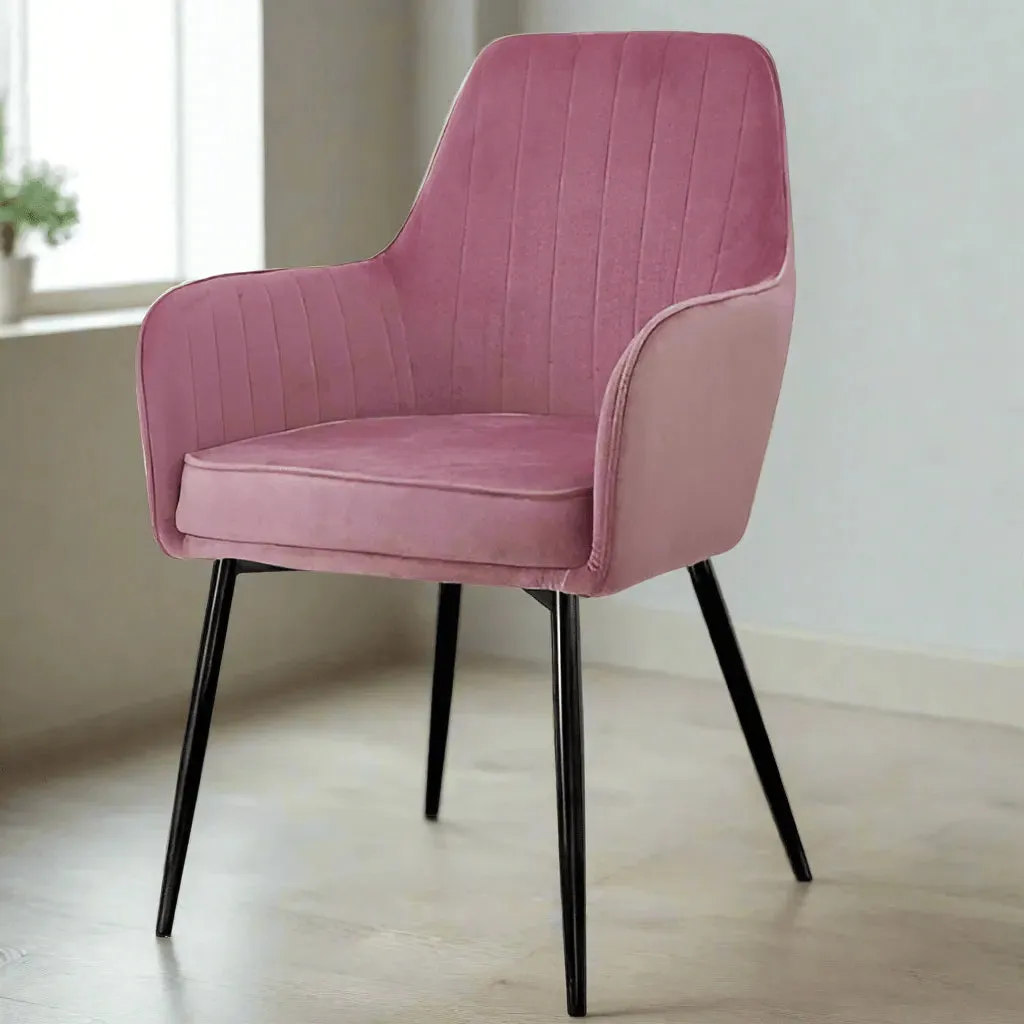 Wooden Twist Grievous Modern Cafe Dining Chair Metal Legs