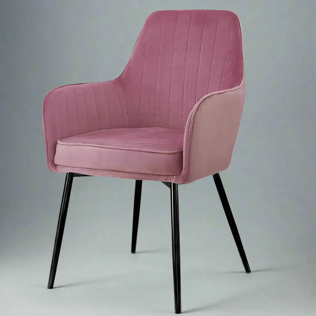 Wooden Twist Grievous Modern Cafe Dining Chair Metal Legs