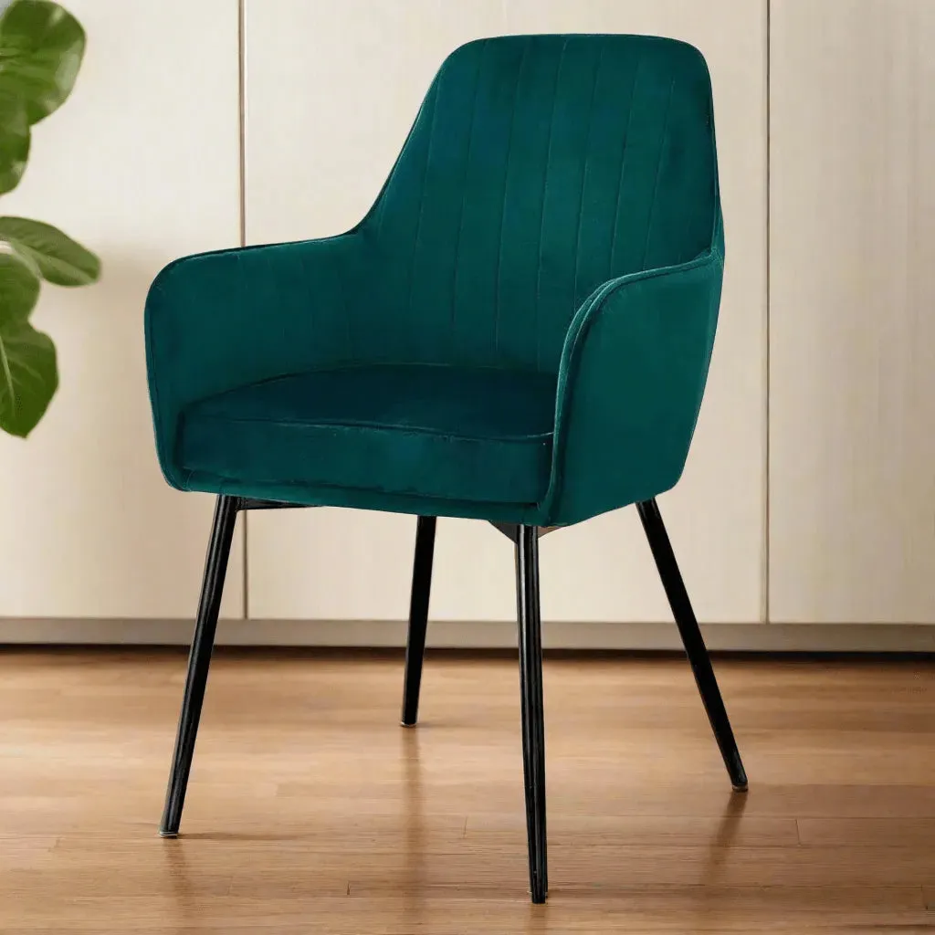 Wooden Twist Grievous Modern Cafe Dining Chair Metal Legs