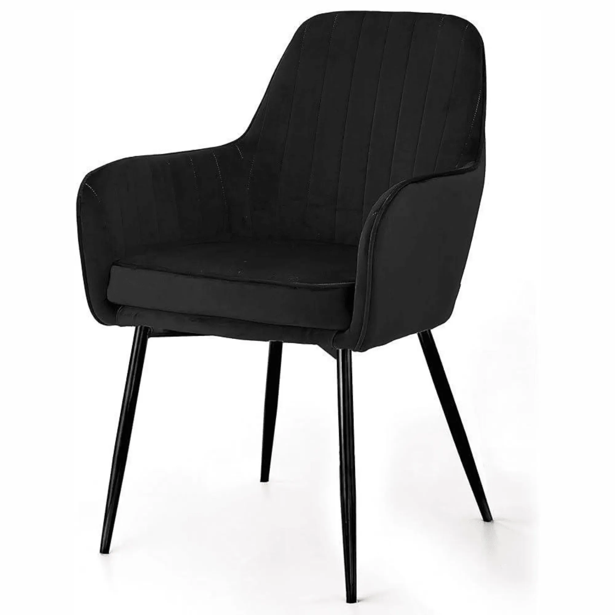 Wooden Twist Grievous Modern Cafe Dining Chair Metal Legs