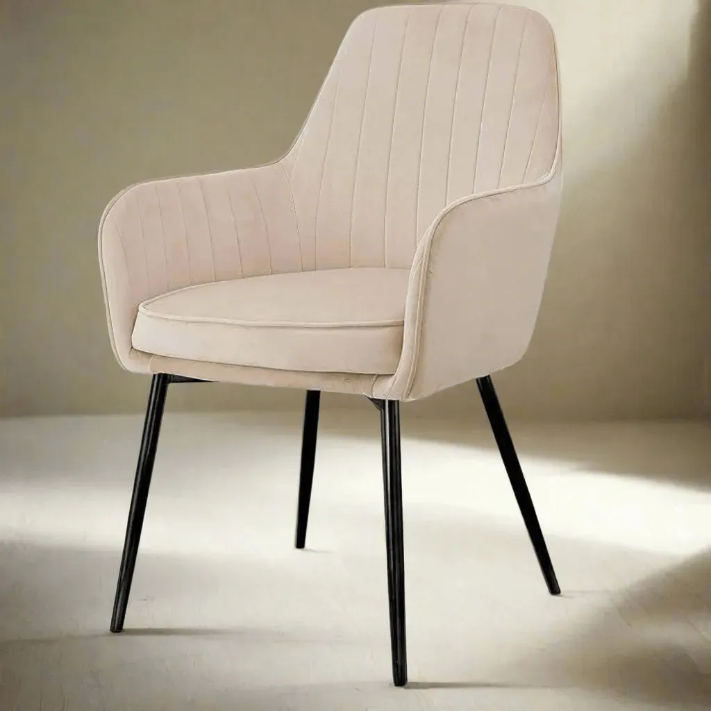 Wooden Twist Grievous Modern Cafe Dining Chair Metal Legs